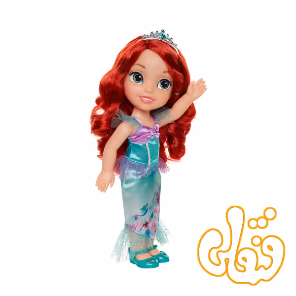 عروسک پری دریایی با فلاندر و 2ست فنجان Tea Time With Ariel & Flounder 952958
