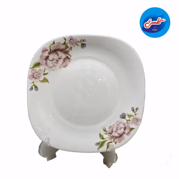 سرویس آرکوپال 26 پارچه آیناز مربع صورتی سبز