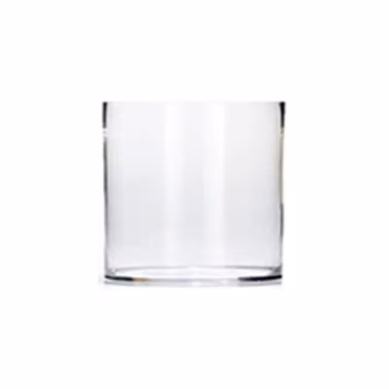 گلدان شیشه ای دهانه 12- ارتفاع 10 سانتیمتر (پس کرایه)