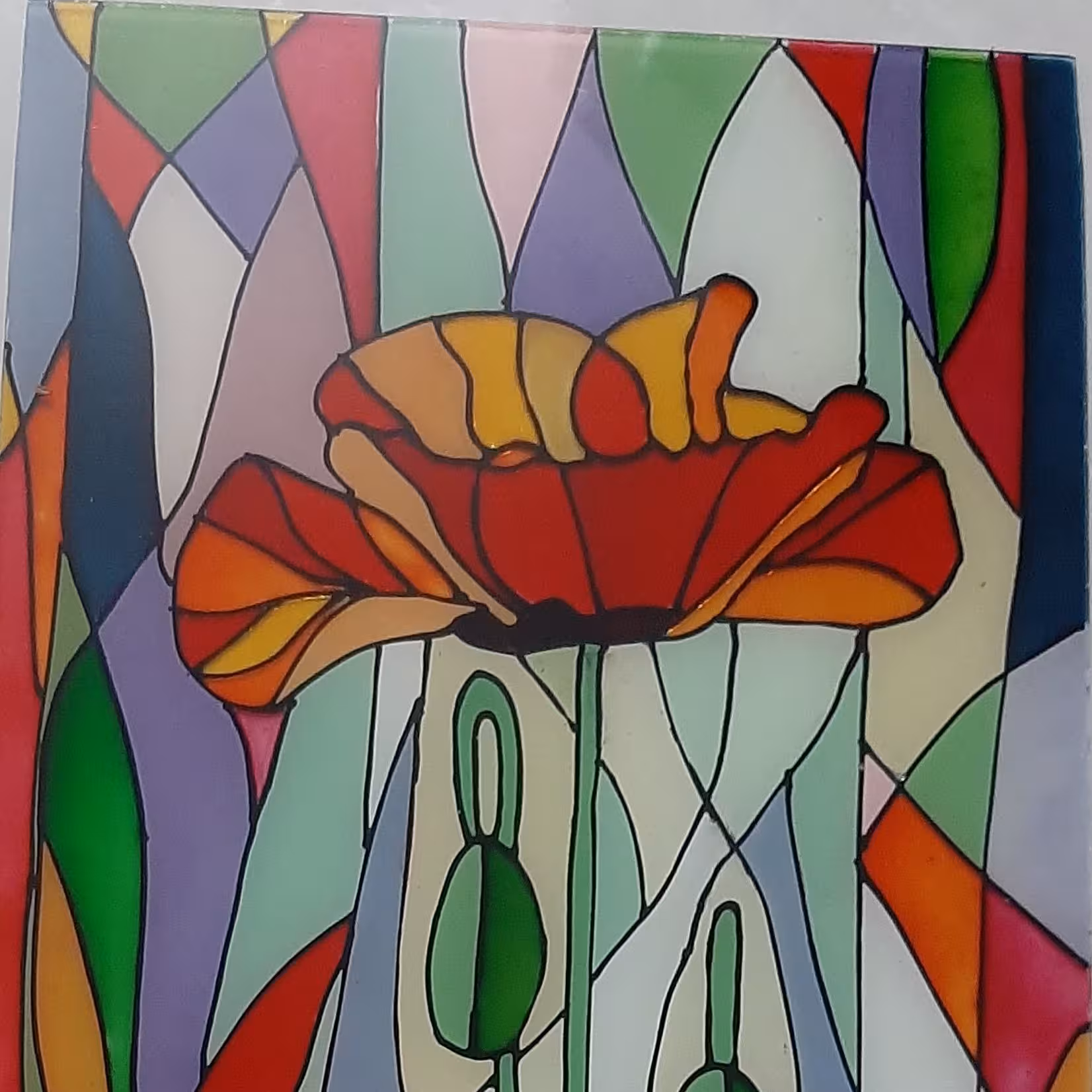 تابلو طرح گل 