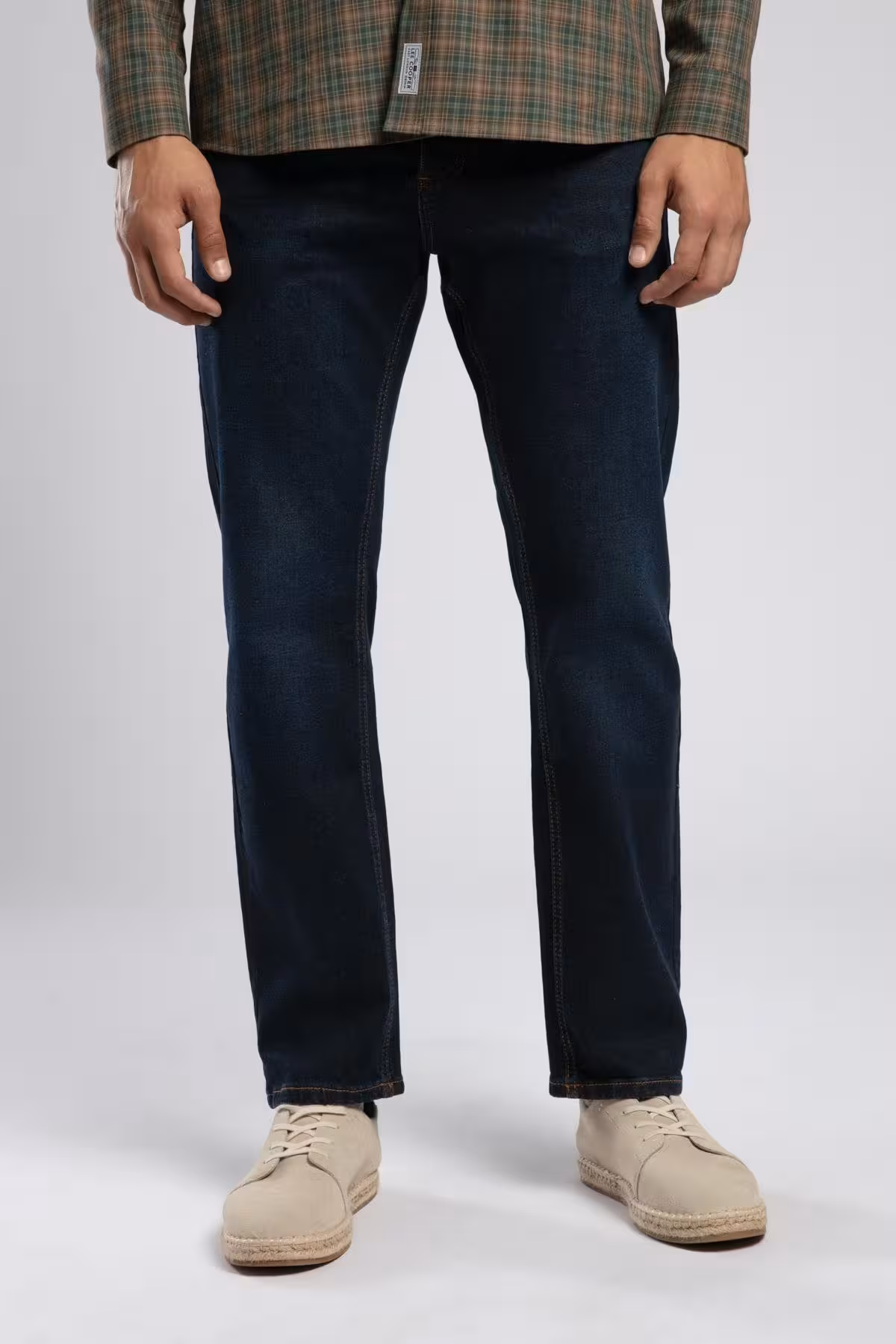 شلوار جین مردانه کمر بلند ریکو مسطح آقایان آبی Lee Cooper