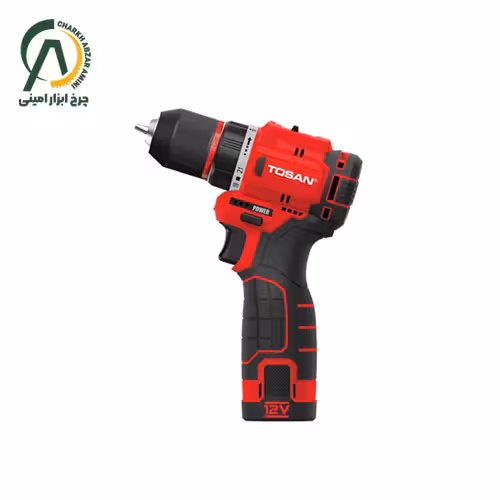 دریل شارژی براشلس 12 ولت توسن مدل 9612BS