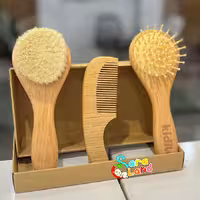 ست شانه و برس چوبی کیدیلو 3 تکه