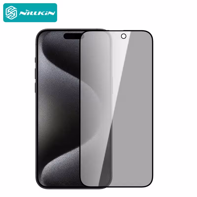 گلس حریم شخصی نیلکین iPhone 15 Pro Max مدل Nillkin Guardian privacy tempered