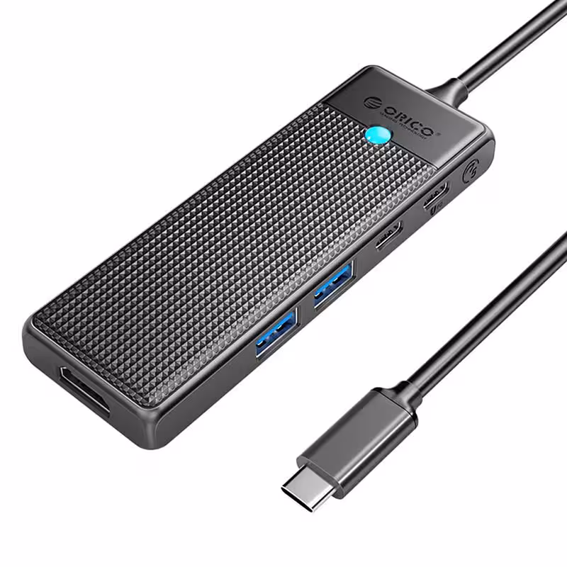 هاب 5 پورت اوریکو Type-C به USB 3.0/HDMI/Type-C مدل PWD-5P