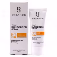 کرم ضد آفتاب  SPF50 بژ طبیعی شماره 20 مناسب پوست خشک و حساس بیزانس 40 میلی لیتر