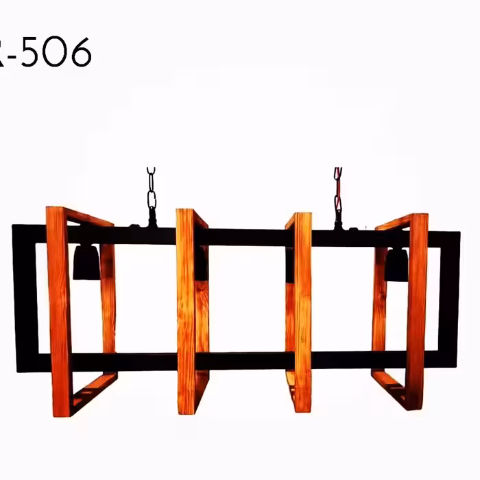 اویز 4شعله چوب