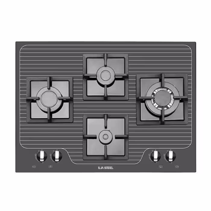 اجاق گاز صفحه ای شیشه ای ایلیا استیل مدل G 415
