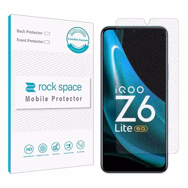 گلس ویوو iQOO Z6 Lite مدل نانو هیدروژل گیمینگ برند راک اسپیس کد S
