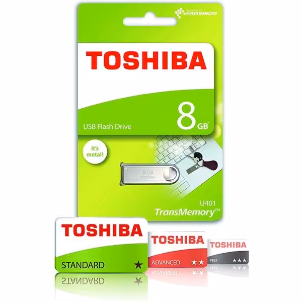 فلش مموری توشیبا مدل TransMemory U401 ظرفیت 8 گیگابایت