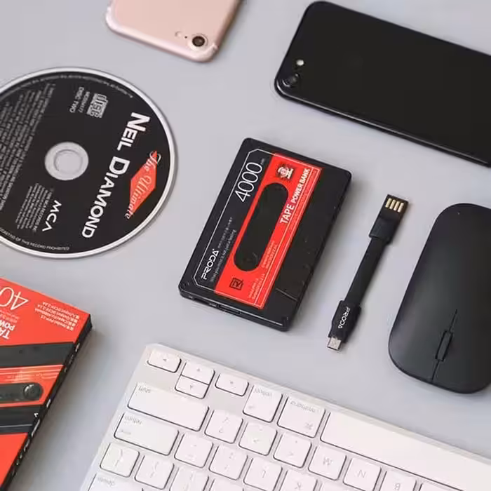 پاوربانک 4000 میلی آمپر طرح نوار کاست ریمکس Remax Proda Tape Powerbank 4000 mAh