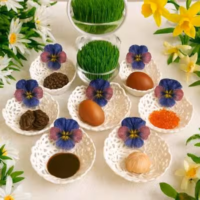 ظروف دستساز هفتسین بنفشه