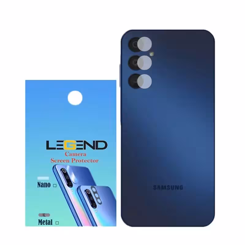 محافظ لنز دوربین لجند مدل نانو گلس مناسب برای موبایل سامسونگ Galaxy A25