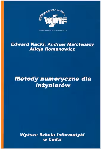 خرید و دانلود نسخه کامل کتاب Metody numeryczne dla inżynierów