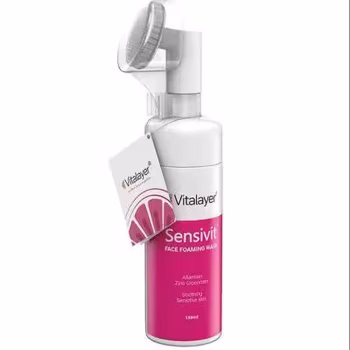 فوم پاک کننده صورت ویتالیر مدل Sensivit مناسب پوست حساس حجم 150 میلی لیتر