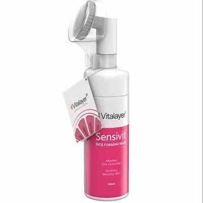 فوم پاک کننده صورت ویتالیر مدل Sensivit مناسب پوست حساس حجم 150 میلی لیتر