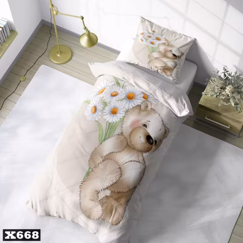 روتختی سه بعدی طرح کودک خرس