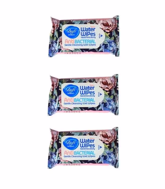 دستمال مرطوب دافی مدل Anti bacterial مجموعه 3 عددی