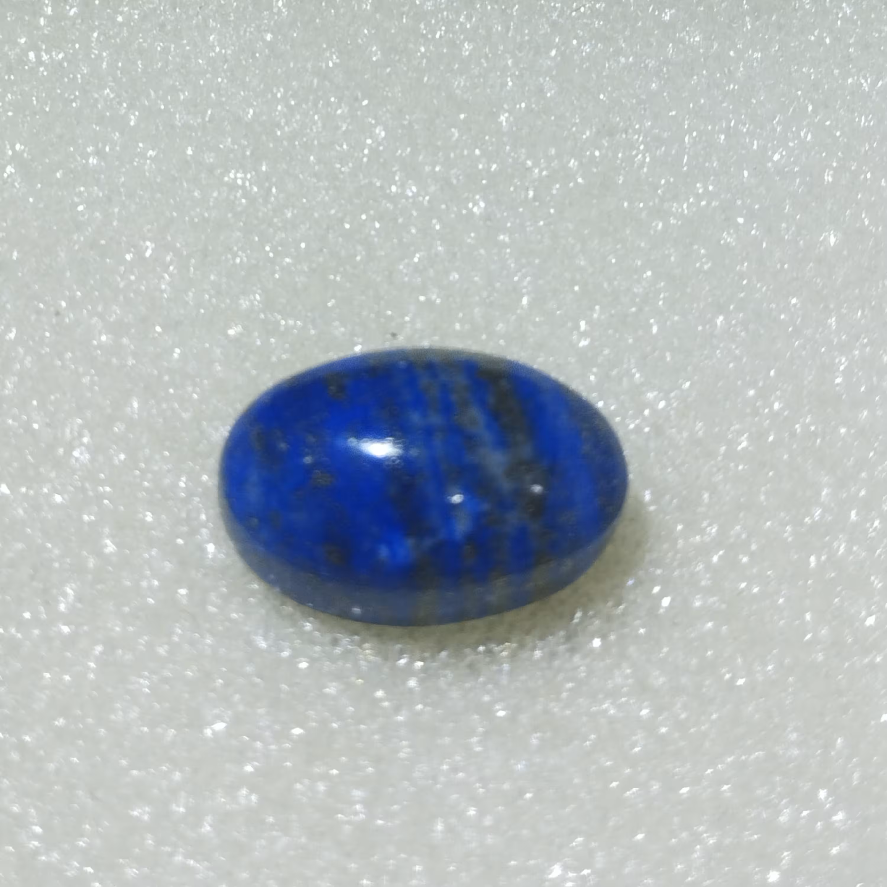 نگین لاجورد معدنی دستساز قد22میلیمتر پهنا 13میلیمتر 