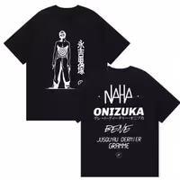 تیشرت لانگ طرح اسکلت