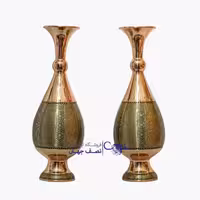 گلدان مس و خاتم 40 سانتی gk434