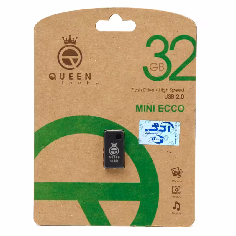 فلش مموری 32 گیگابایت کوئین تک مدل QUEEN TECH MINI ECCO