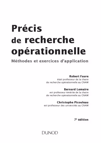 خرید و دانلود نسخه کامل کتاب Precis de recherche operationne Méthodes et exercices d’application