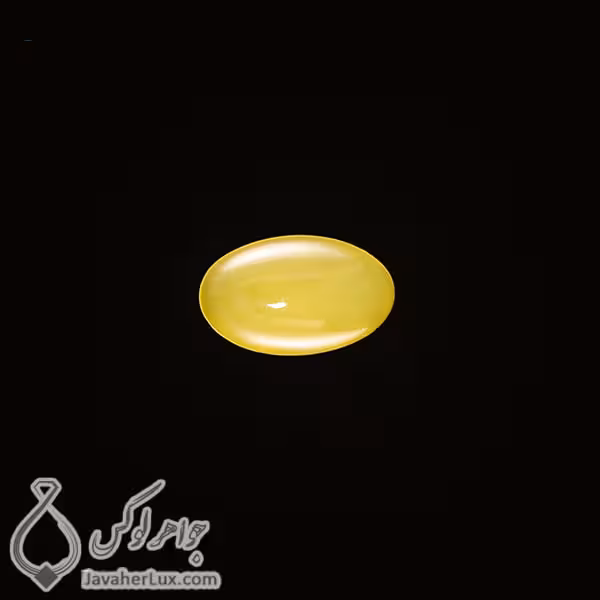 نگین عقیق زرد مدل پاکر _ کد : 400303