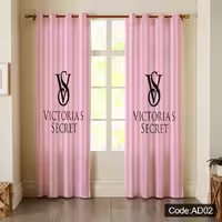 پرده پانچی مخمل چاپی دخترانه کد 02