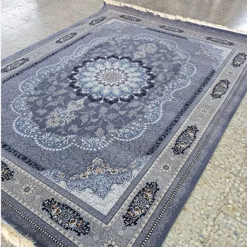 فرش ماشینی 9متری 700شانه کاشان نقشه ویونا دلفینی مناسب دکوراسیون خاص