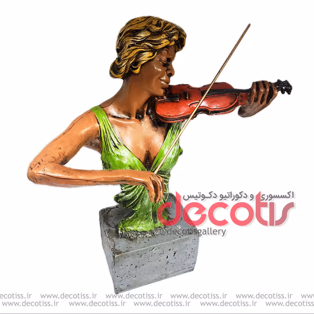 مجسمه نوازنده ویولن مدل بانو کد 3