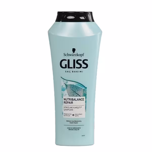 شامپو ضد ریزش تقویتی Gliss مدل NUTRIBALANCE REPAIR حجم 500 میل