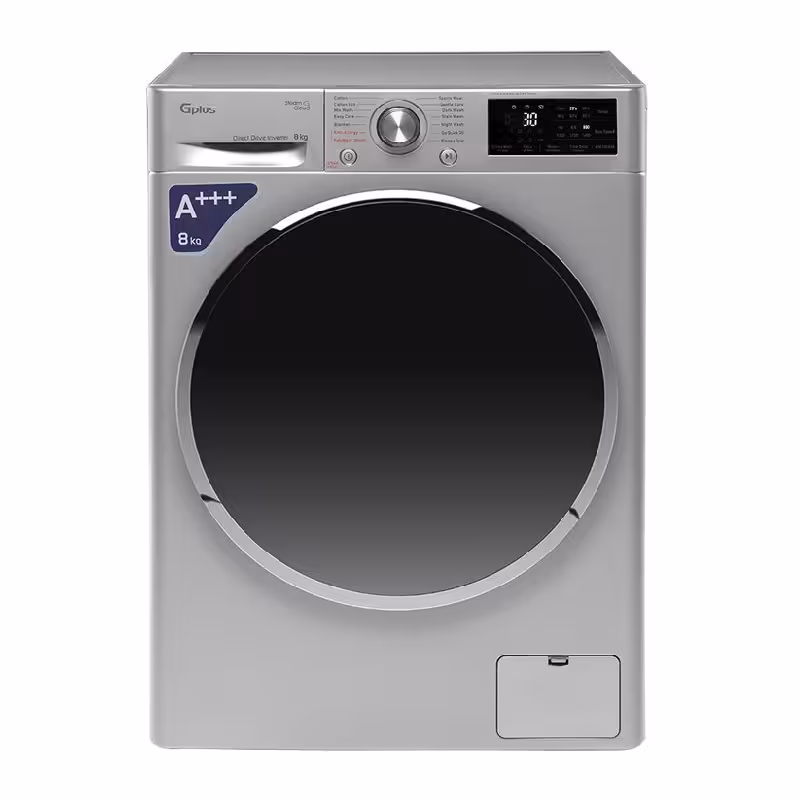 ماشین لباسشویی جی پلاس مدل GWM-L880S ظرفیت 8 کیلوگرم