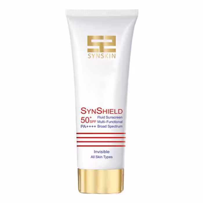 فلوئید ضد آفتاب  SPF50 ساین شیلد 50گرم ساین اسکین Synskin