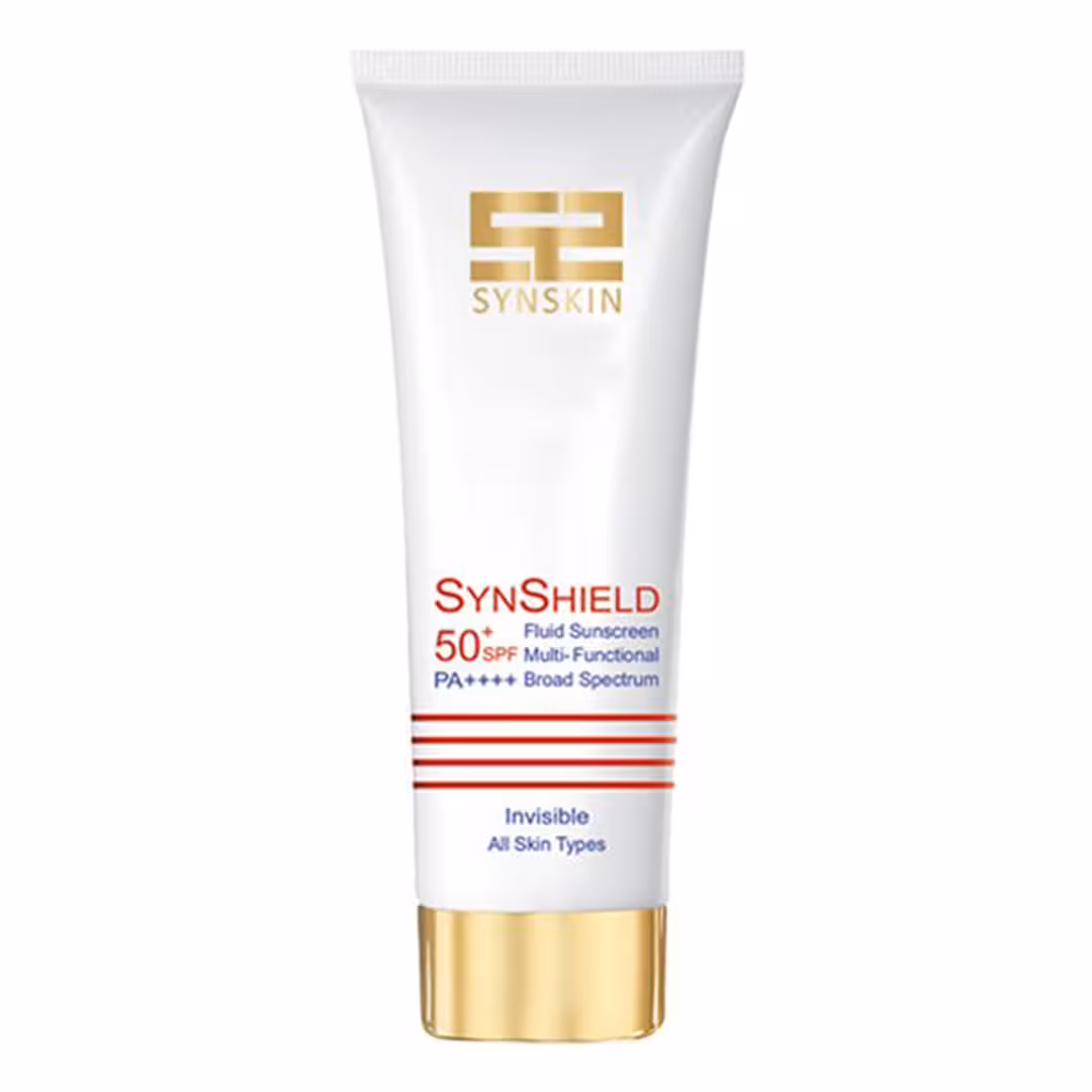 فلوئید ضد آفتاب  SPF50 ساین شیلد 50گرم ساین اسکین Synskin