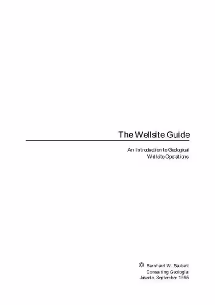 خرید و دانلود نسخه کامل کتاب The Wellsite Guide. An Introduction to Geological Wellsite Operations