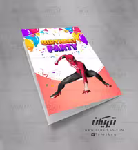 کارت دعوت تولد مرد عنکبوتی