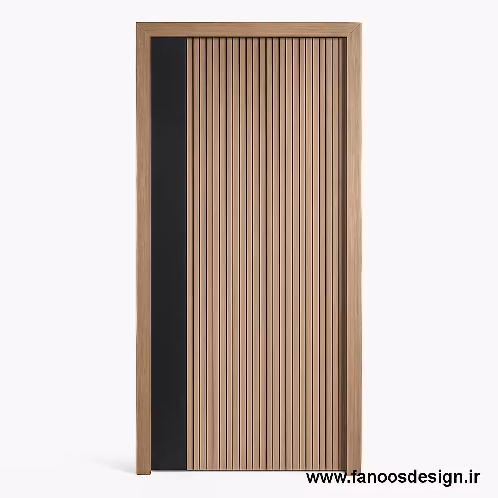 درب چوبی مدرن شیار دار کد 30151