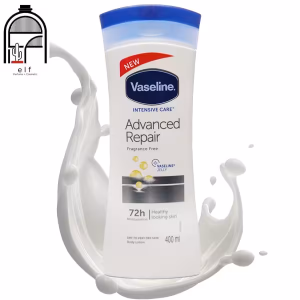 لوسیون بدن وازلین سفید برای پوست خشکVaseline Intensive Care Deep Restore Lotion
