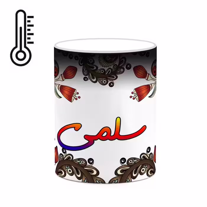 ماگ حرارتی   اسم سلمی  سنتی گل و بته کد mgh45628