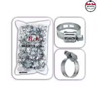 بست شلنگ فلزی آبی سایز 18/25 "1 برند اچ کا (HK)
