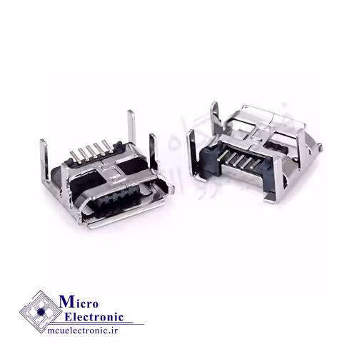 کانکتور مادگی Micro USB با چهار هولدر DIP
