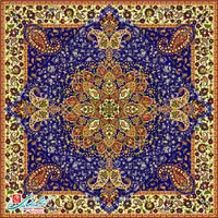 رومیزی ترمه مربع طرح گلدیس
