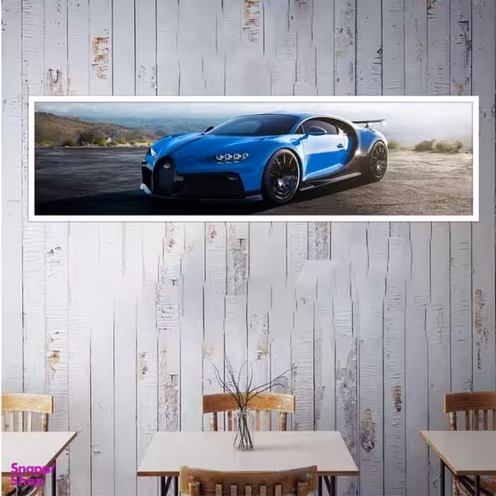 تابلو بکلیت طرح اتومبیل ماشین بوگاتی مدل کشیده W-7843