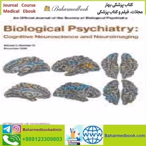 Biological Psychiatry Cognitive Neuroscience and Neuroimaging
