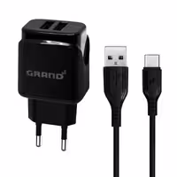 شارژر دیواری گرنداسکای مدل X2 به همراه کابل میکرو USB