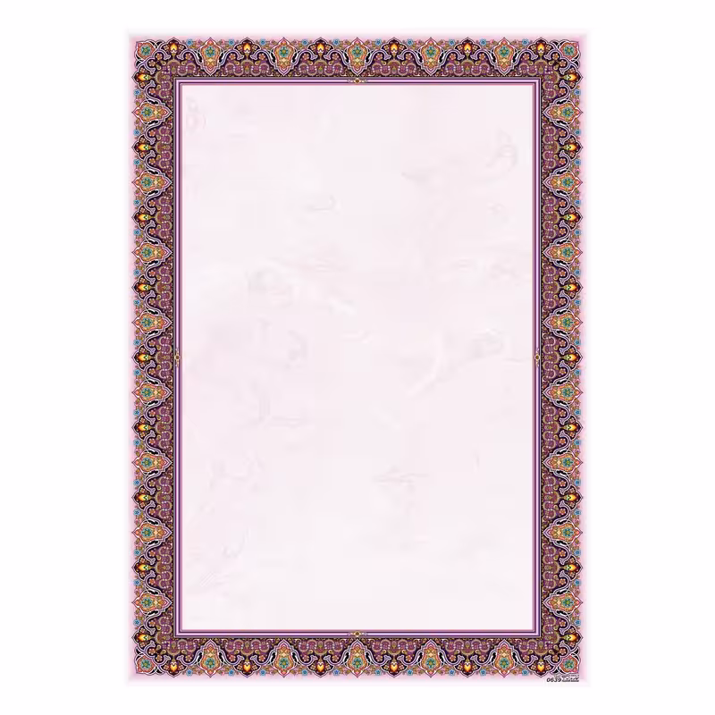 کاغذ تذهیب ( ابر و باد) سایز A5 بسته 100 عددی کد3552