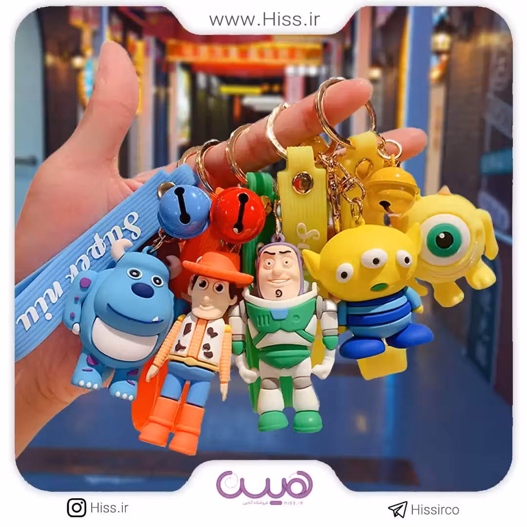 جاکلیدی سیلیکونی کارتونی