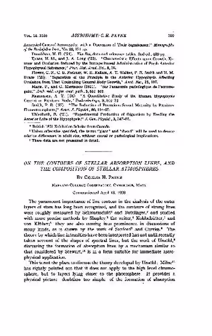 خرید و دانلود نسخه کامل کتاب On the Contours of Stellar Absorption Lines, and the Composition of Stellar Atmospheres