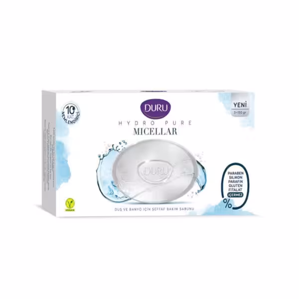 صابون حمام آبرسان دورو مدل Micellar بسته 3 عددی